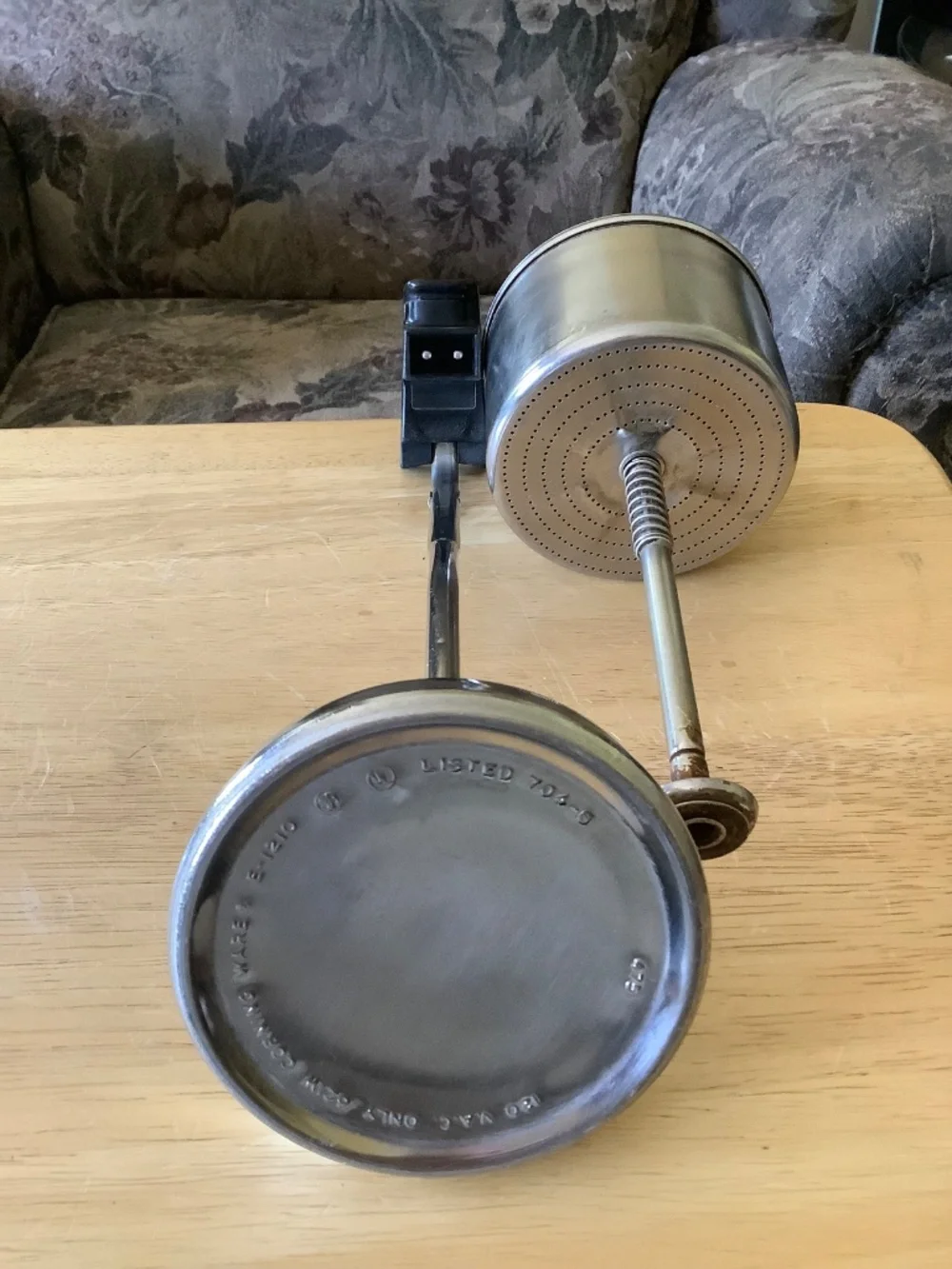 Corning Ware Blue Cornflower 10-Cup COFFEE POT Percolator E-1210 NO CORD